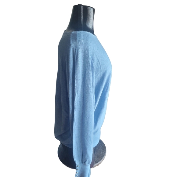 Joseph A Light Blue Dolman Sleeve Sweater M - Picture 4 of 8